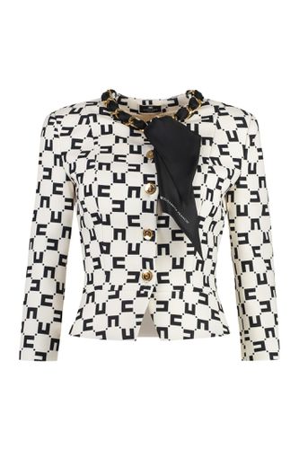 Crêpe De Chine Jacket - Elisabetta Franchi - Modalova