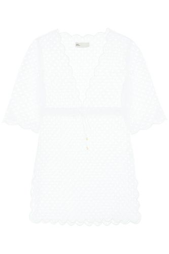 White Sangallo Lace Mini Dress - Tory Burch - Modalova