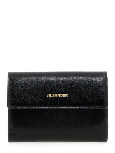 Black Calf Leather Wallet - Jil Sander - Modalova