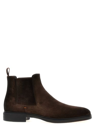 Santoni Suede Ankle Boots - Santoni - Modalova