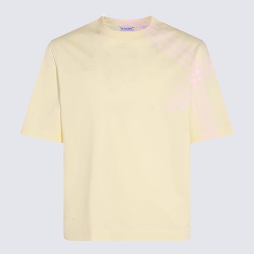 Burberry Yellow Cotton T-shirt - Burberry - Modalova