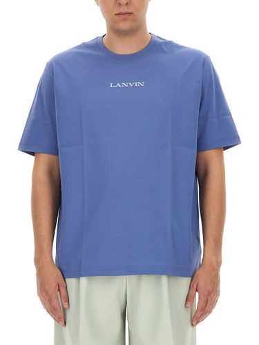 Cornflower Embroidered Straight Fit T-shirt - Lanvin - Modalova