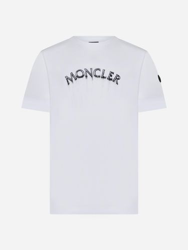 Moncler Logo Cotton T-shirt - Moncler - Modalova