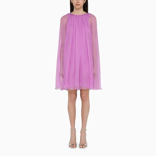 Mauve Silk Chiffon Flared Dress - Max Mara Pianoforte - Modalova