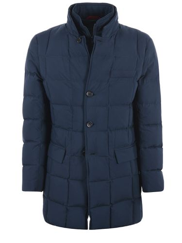 Fay Long Quilted Nylon Down Jacket - Fay - Modalova