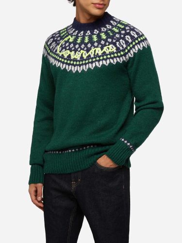 Alpaca Sweater Heron Nordic Soft With Fair Isle Jacquard And Courma Embroidery - MC2 Saint Barth - Modalova