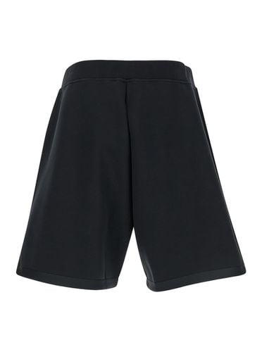 New Icon Bermuda Shorts With Elastic Waist And Logo Print On The Front In Cotton Blend Man - Dsquared2 - Modalova