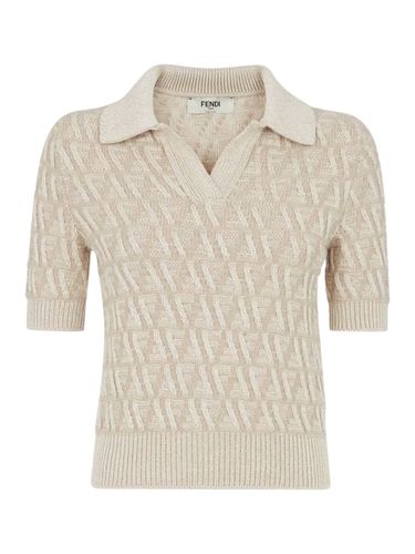 Fendi Wool And Cashmere Polo Ff - Fendi - Modalova