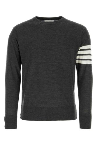 Thom Browne Dark Grey Wool Sweater - Thom Browne - Modalova