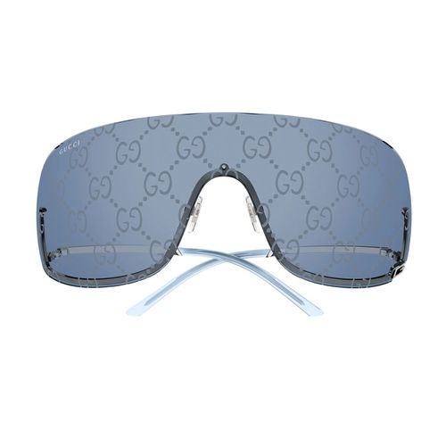 Gg1560s Linea Fashion 003 Grey Blue Sunglasses - Gucci Eyewear - Modalova