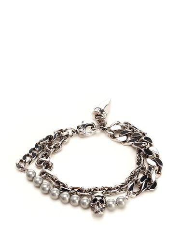 Skull & pearls Bracelet - Alexander McQueen - Modalova