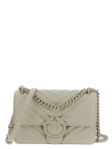 Mini Love One Chevron Quilted Shoulder Bag - Pinko - Modalova