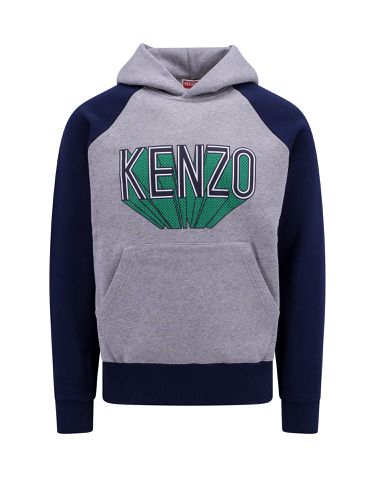 Cotton Sweatshirt With Frontal Logo - Kenzo - Modalova