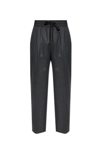 Flannel Jogging Pants - Dolce & Gabbana - Modalova