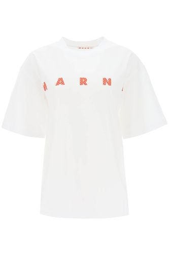 Marni Polka Dot Logo T-shirt - Marni - Modalova