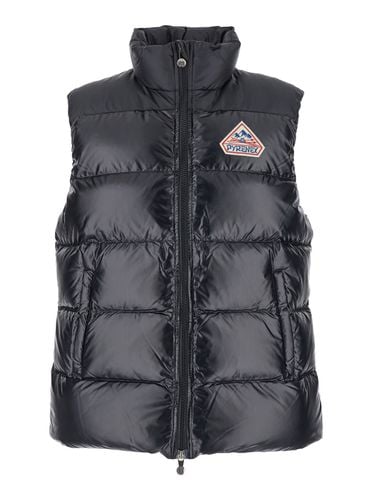 John Sleeveless Down Jacket With Logo Patch On Front In Tech Fabric Man - Pyrenex - Modalova