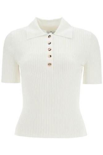 Short-sleeved Ribbed Polo - Courrèges - Modalova