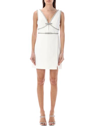 Bonded Crepe Bow Mini Dress - self-portrait - Modalova