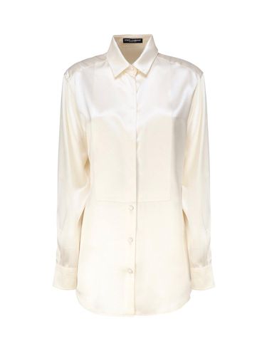 Long-sleeved Satin Shirt - Dolce & Gabbana - Modalova