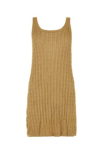 Prada Gold Lamã Mini Dress - Prada - Modalova