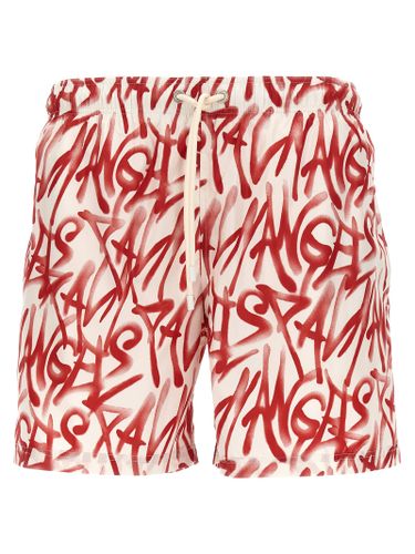 Palm Angels graffiti Swimsuit - Palm Angels - Modalova