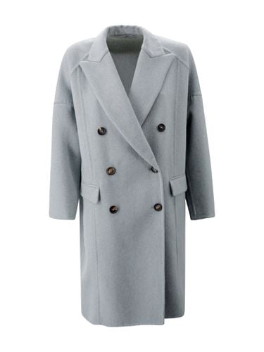 Double-breasted Cashmere Coat - Brunello Cucinelli - Modalova