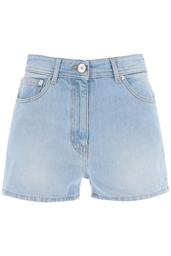 Butterflies & Ladybugs Denim Shorts - Versace - Modalova