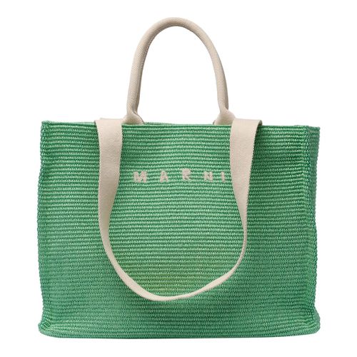 Fabric Rafia Effect Shopping Bag - Marni - Modalova