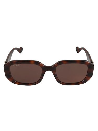 Curved Square Sunglasses - Gucci Eyewear - Modalova