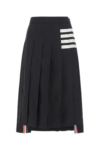 Pleated Asymmetric Midi Skirt - Thom Browne - Modalova