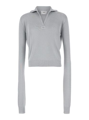 Long Sleeve Polo Shirt In Knit Woman - Coperni - Modalova