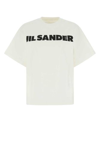 Jil Sander Ivory Cotton T-shirt - Jil Sander - Modalova