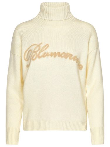 Logo Embroidered Turtleneck Sweater - Blumarine - Modalova