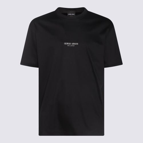 Giorgio Armani Black Cotton T-shirt - Giorgio Armani - Modalova