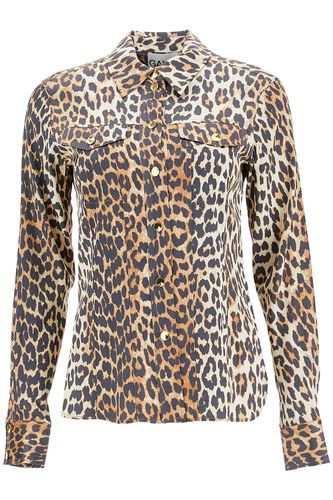 Ganni Printed Leopard Shirt - Ganni - Modalova