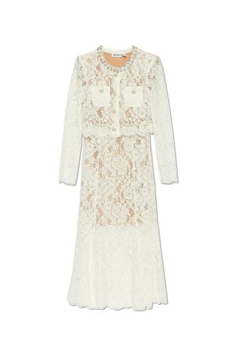 Self Portrait Lace Dress With Shimmering Crystals - self-portrait - Modalova