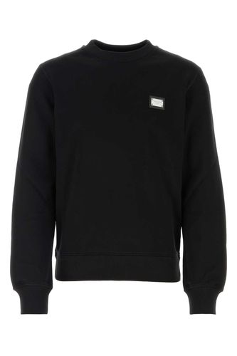 Black Cotton Sweatshirt - Dolce & Gabbana - Modalova