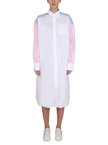 Colorblock Shirt Dress - Maison Kitsuné - Modalova