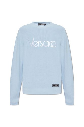 Versace Sweater With Logo - Versace - Modalova
