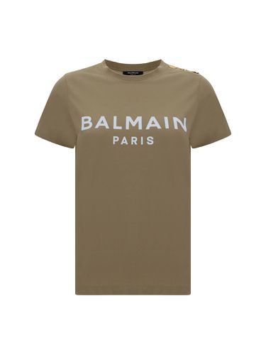 Balmain Logo Print T-shirt - Balmain - Modalova