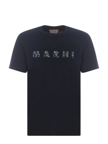 Marni Logo Printed Crewneck T-shirt - Marni - Modalova