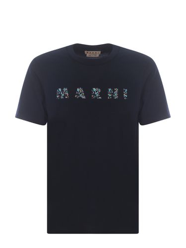 Marni Logo Printed Crewneck T-shirt - Marni - Modalova