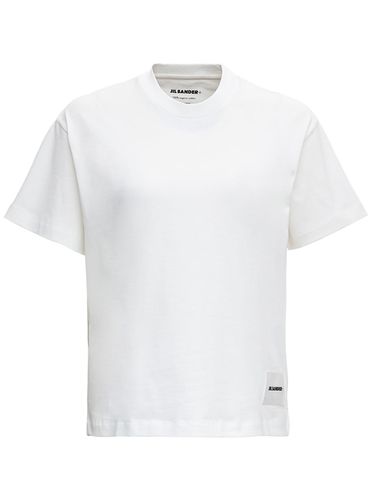 Set Of Three Cotton T-shirts With Logo - Jil Sander - Modalova