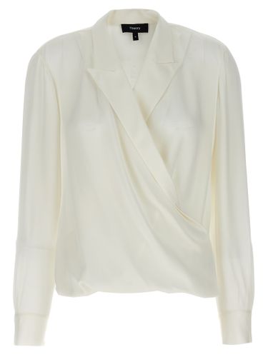 Theory pk Label Wrap Blouse - Theory - Modalova