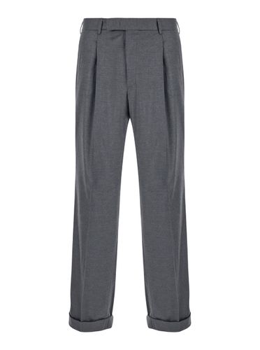 Pants With High Waist And Pences On The Front In Wool Blend Stretch Man - PT Torino - Modalova