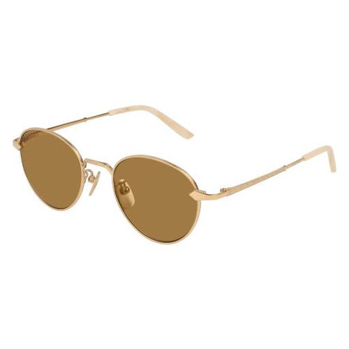 Gg0230s004 Gold Gold Brown - Gucci Eyewear - Modalova