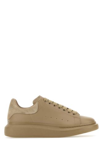 Beige Leather Sneakers With Beige Leather Heel - Alexander McQueen - Modalova