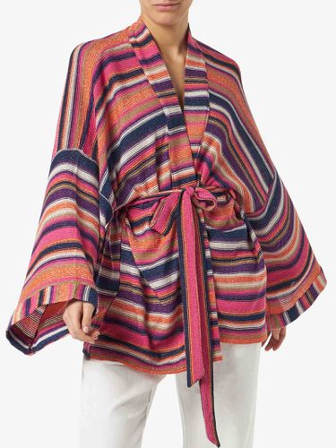 Multicolor Violet Knitted Kimono - MC2 Saint Barth - Modalova