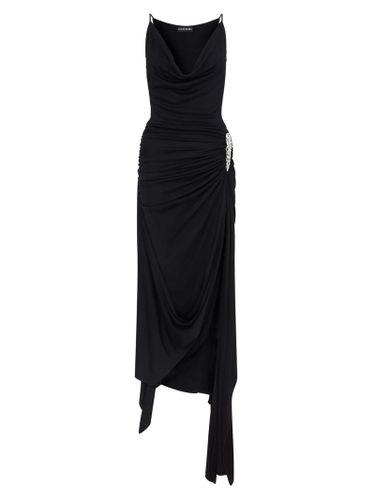 Crystal Claw Detail Asymmetric Midi Dress - David Koma - Modalova