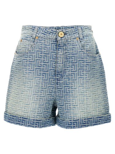 Balmain monogram Bermuda Shorts - Balmain - Modalova